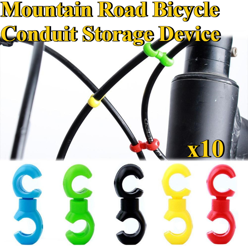 Mountain Biking Gear - 10pcs/set plastics Bike Cross Line Clips