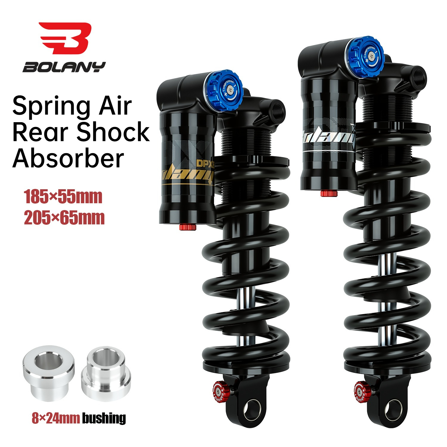 Mountain Biking Downhill - BOLANY MTB Spring-Air Trunnion Rear Shock