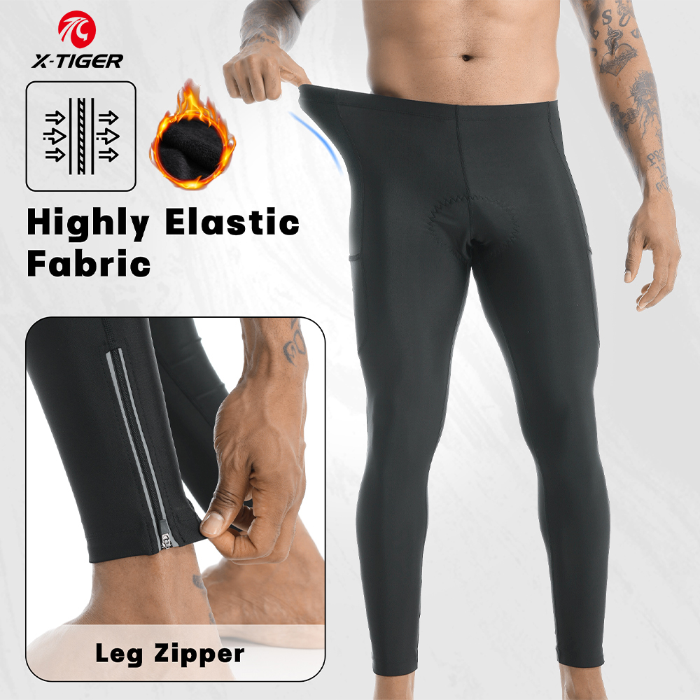 Mountain Biking Gifts - X-TIGER Cycling Trousers Men Winter Thermal