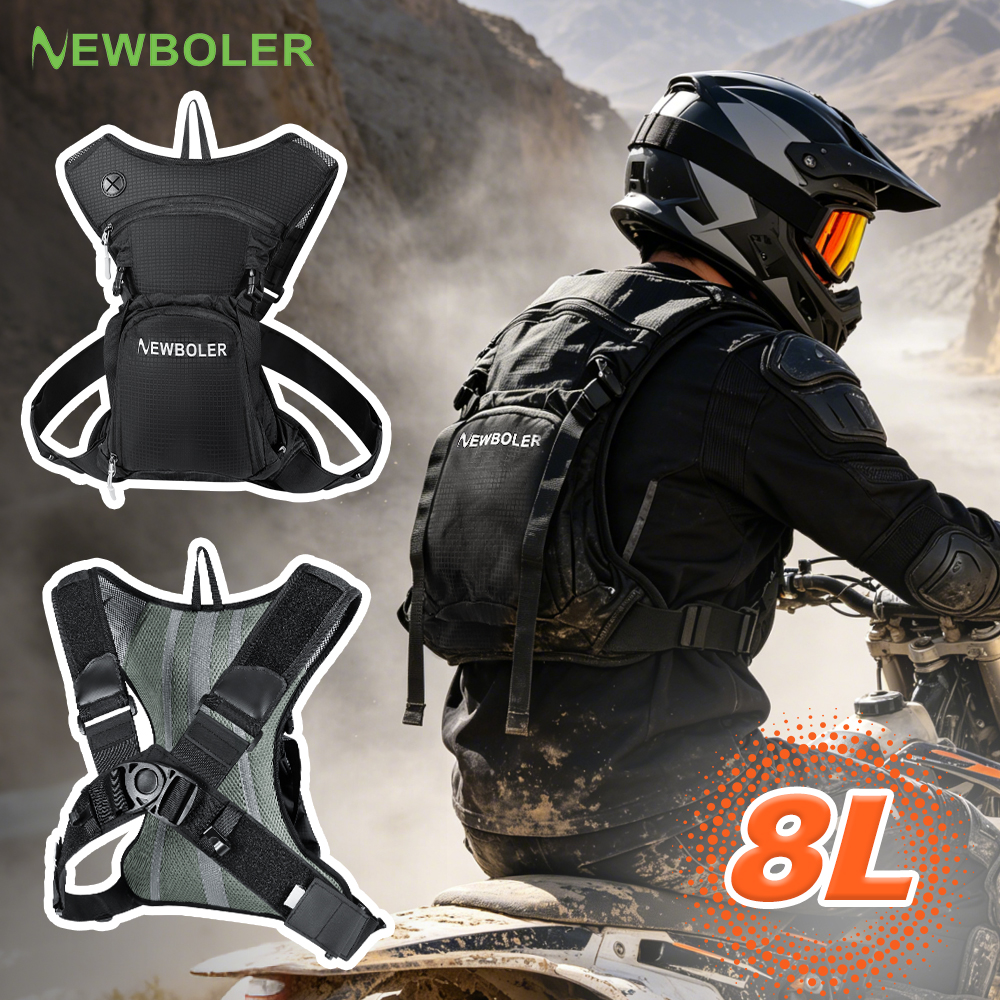 Mountain Biking Hydration Pack - NEWBOLER 5L/8L Motorcycle Cycling Hydration Pack