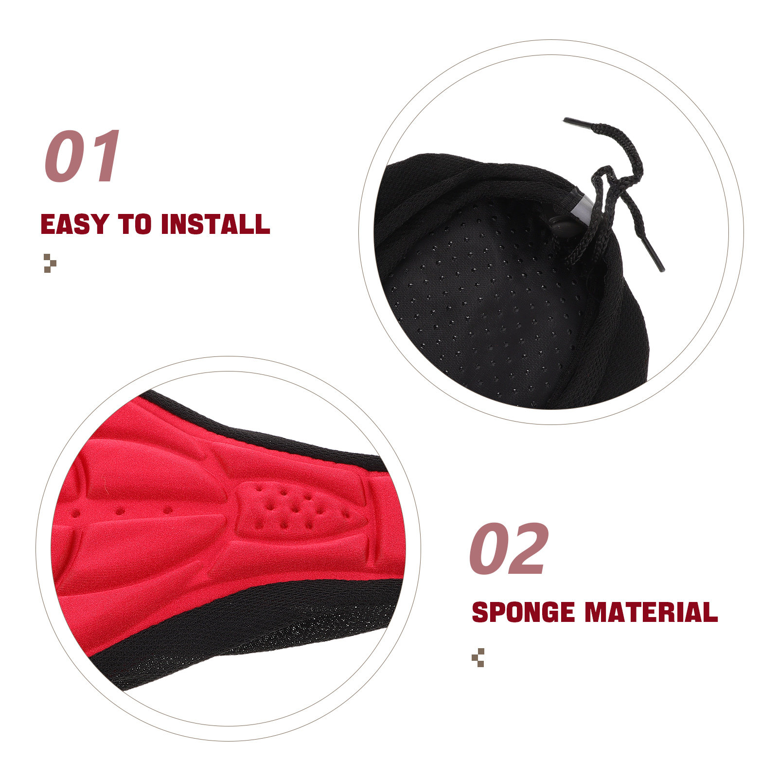 2Pcs Bike Seat Cushion Cover B - Mountain Biking Gear avis et prix