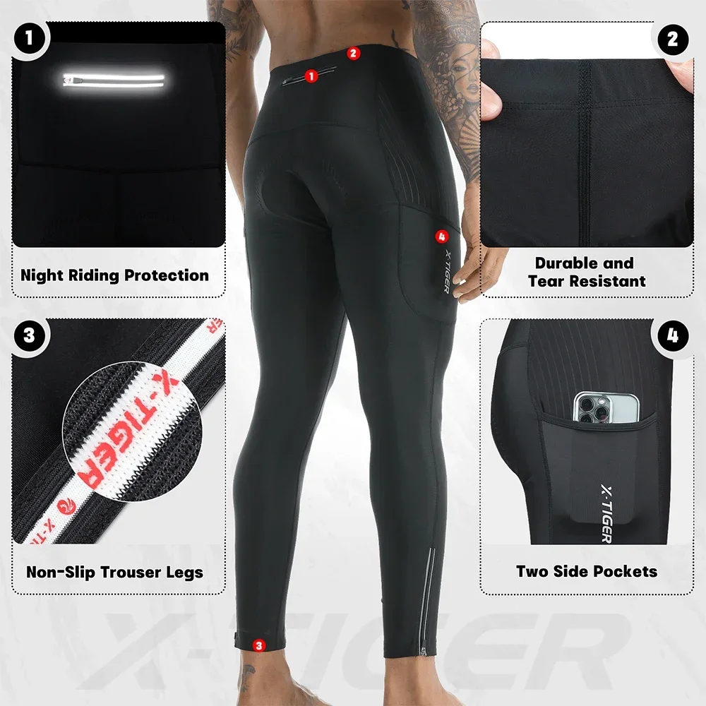 X-TIGER Men Bike Pants 5D Gel  - Mountain Biking Overalls avis et prix