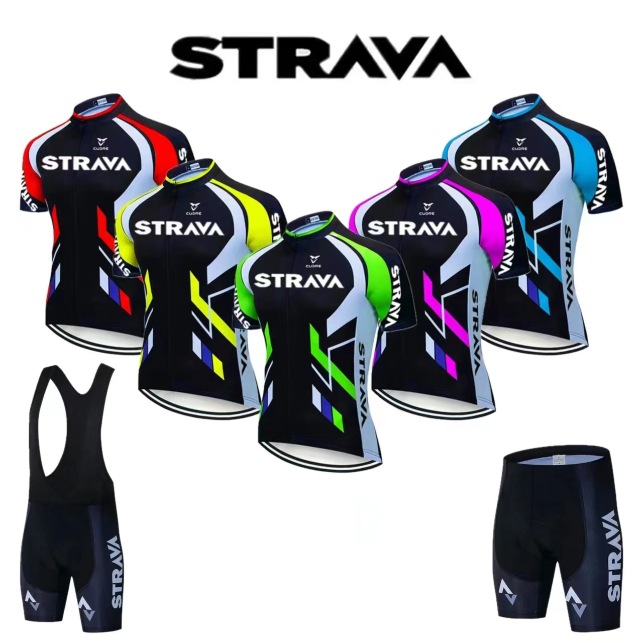 Strava Bike Jersey Set Summer  - Mountain Biking Overalls avis et prix
