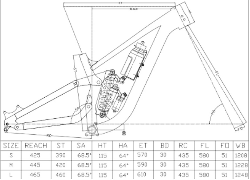 Full Suspension Frame FR/DH/AM - Mountain Biking Track avis et prix