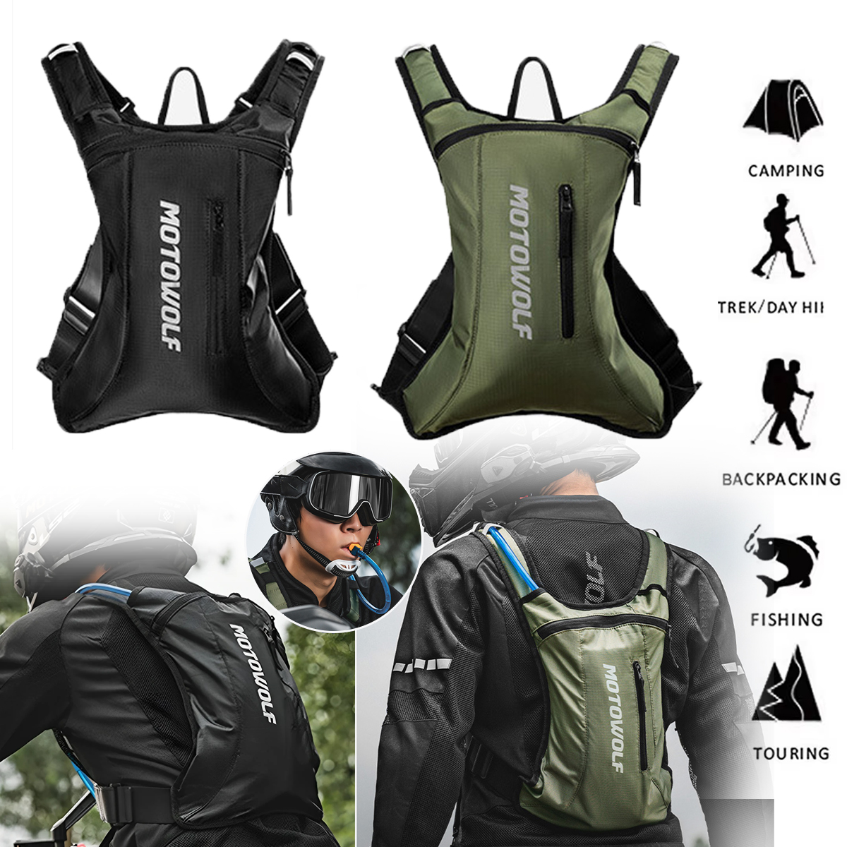 Motorcycle Cycling Hydration P - Mountain Biking Hydration Pack avis et prix