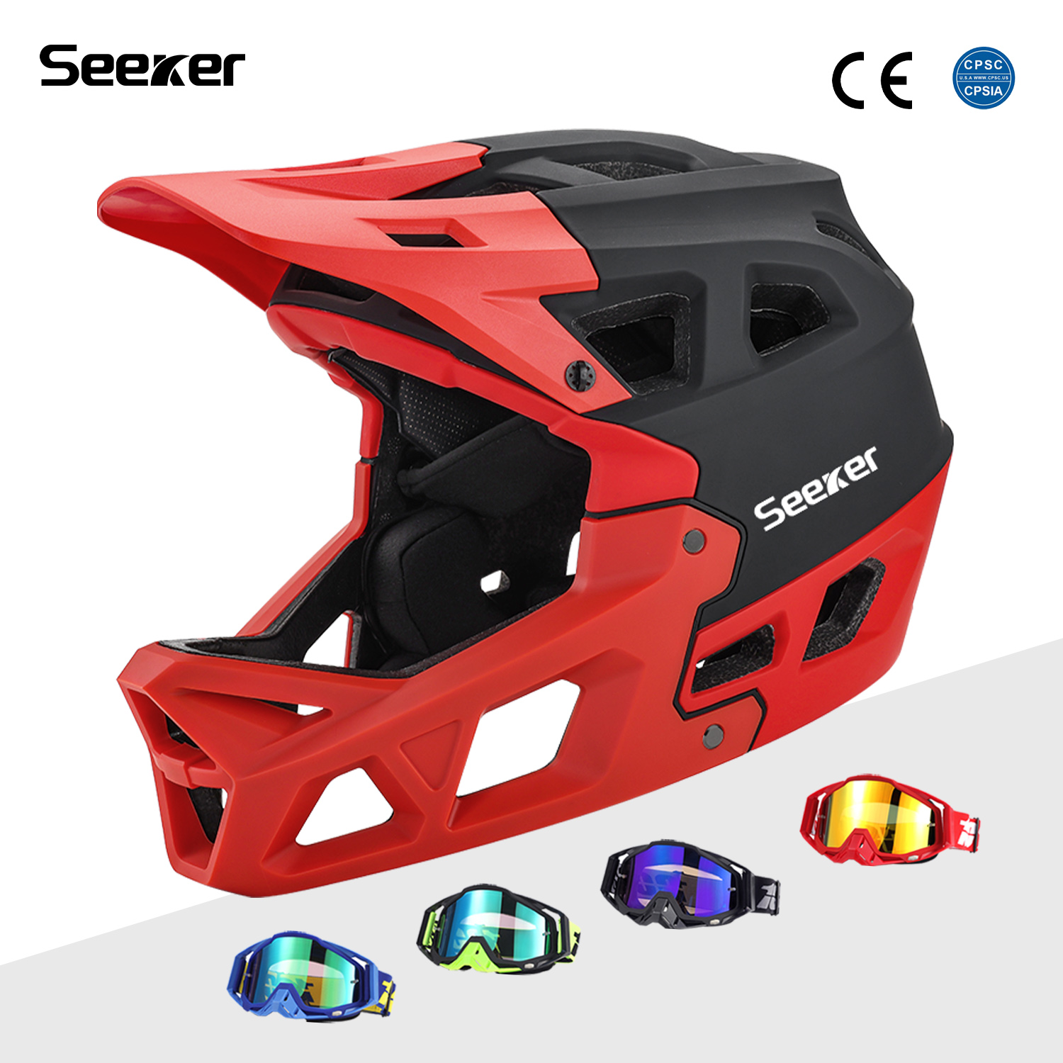 Seeker bicycle off-road full-f - Mountain Biking Helmet Full Face avis et prix