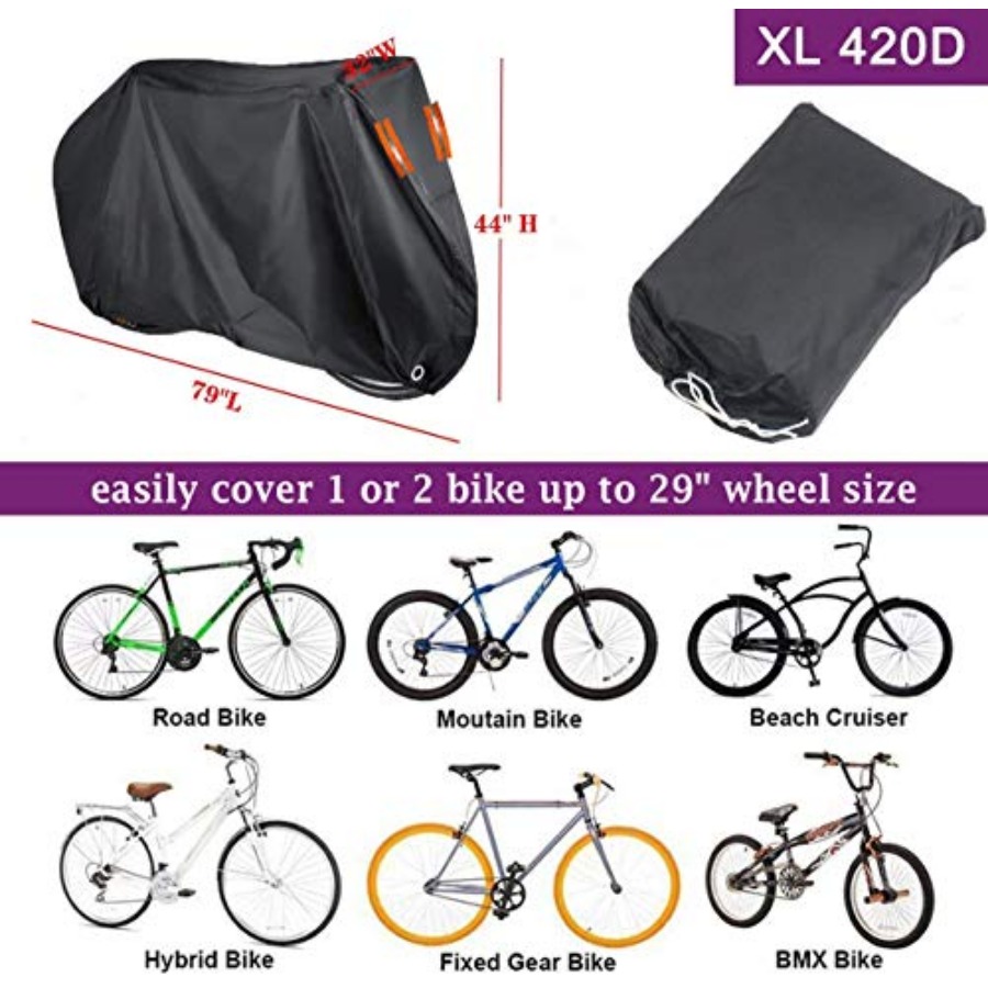 Bike Cover for 1, 2 or Waterpr - Mountain Biking In The Rain avis et prix