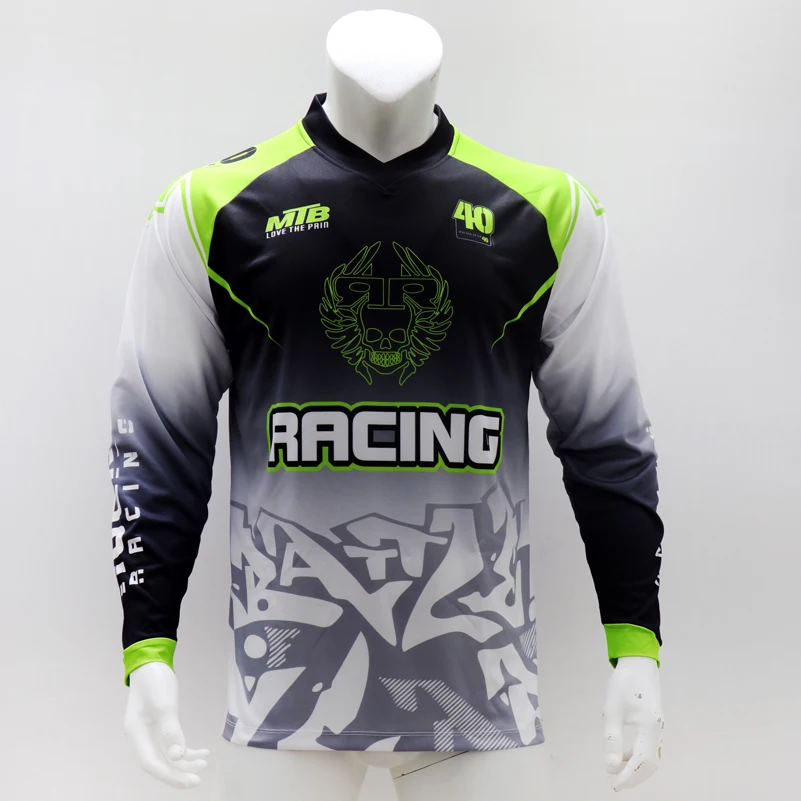 Long Sleeve Quick Dry MTB Jers - Mountain Biking Downhill avis et prix