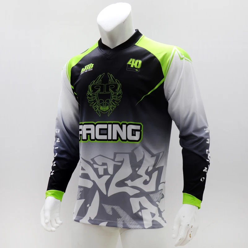 Long Sleeve Quick Dry MTB Jers - Mountain Biking Downhill avis et prix