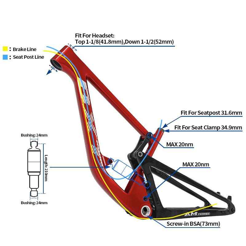 BXT-117 Carbon Suspension Bicy - Mountain Biking Track avis et prix