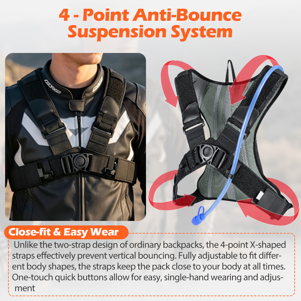 NEWBOLER 5L Motorcycle Cycling - Mountain Biking Hydration Pack avis et prix