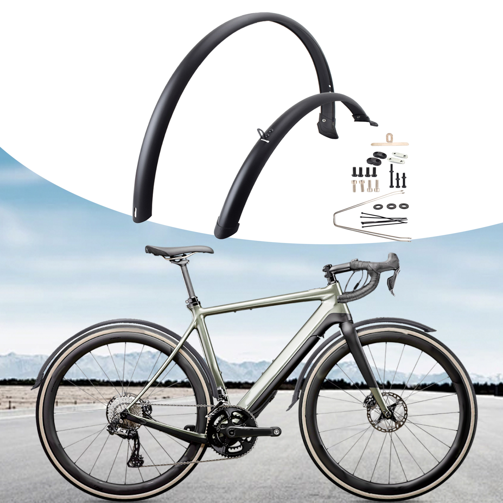 2pcs Road Bike Fenders Bicycle - Mountain Biking In The Rain avis et prix