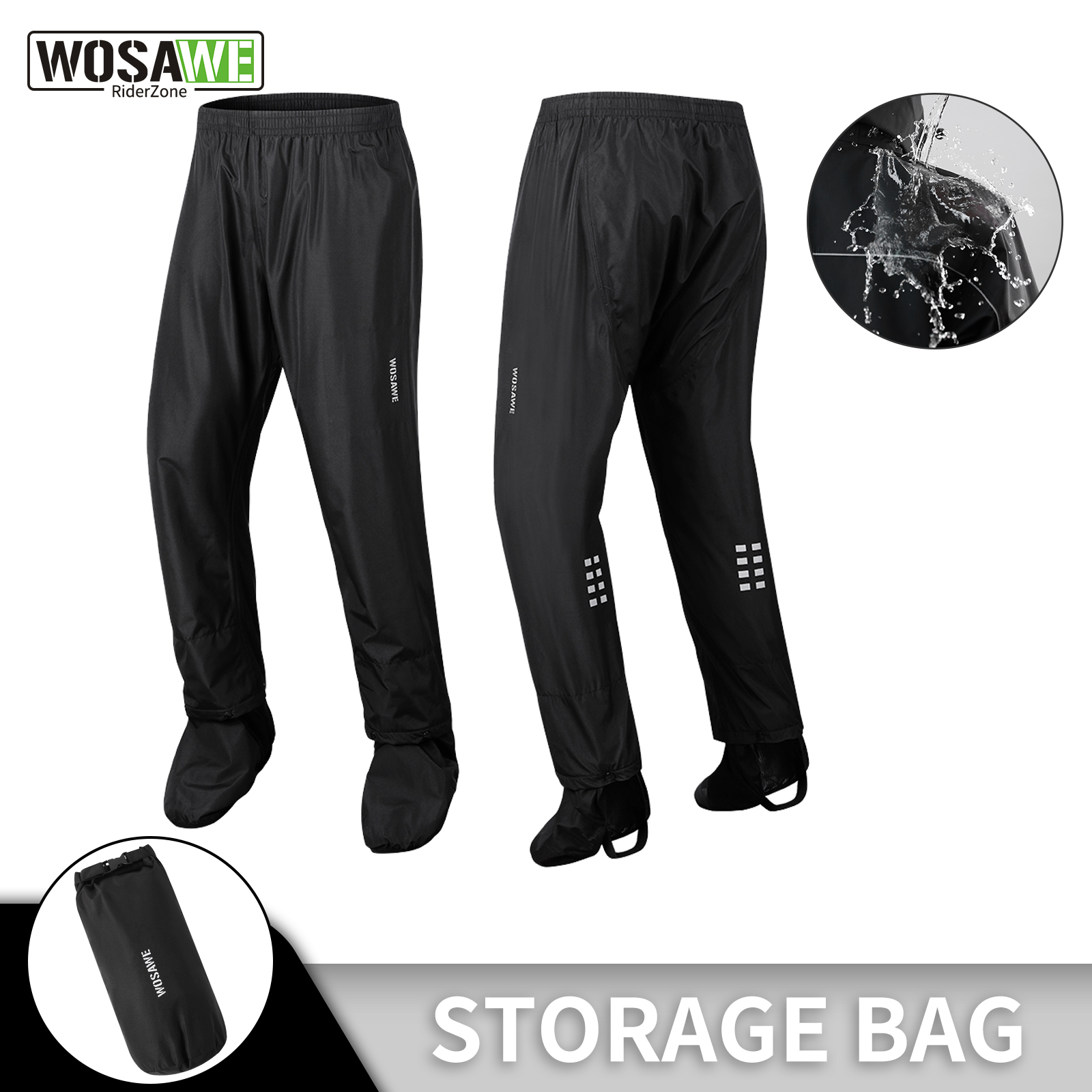 WOSAWE Cycling Rain Pants Mtb  - Mountain Biking In The Rain avis et prix